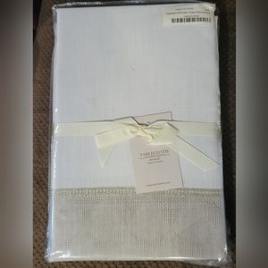 New 60"x120" white table cloth